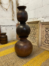 Load image into Gallery viewer, Antique hand crafted wooden water pots