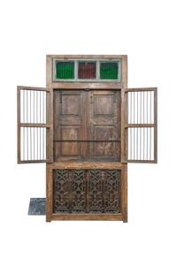 WOODEN DOOR WINDOW