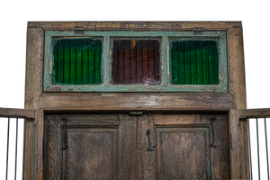 WOODEN DOOR WINDOW