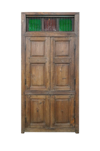 WOODEN DOOR WINDOW