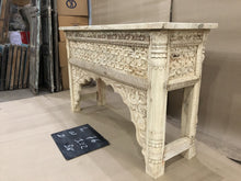 Load image into Gallery viewer, WOODEN BLEACH CONSOLE TABLE
