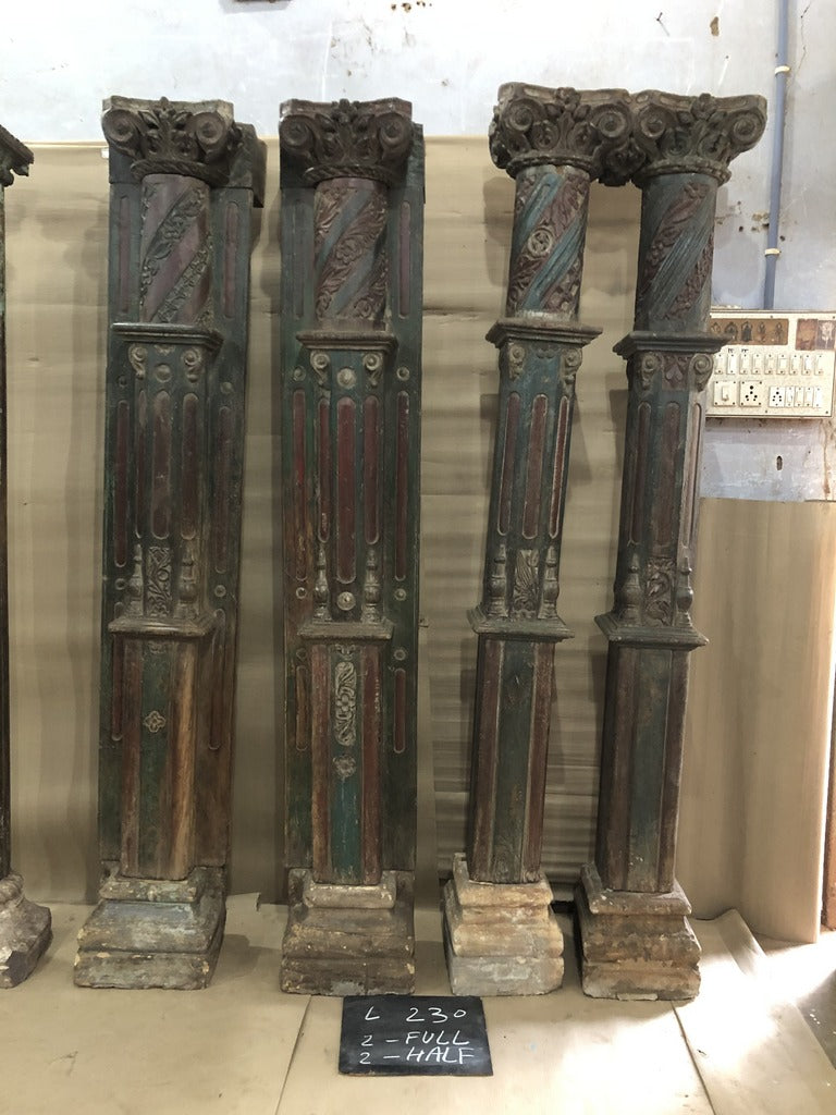 WOODEN PILLAR SET AH73
