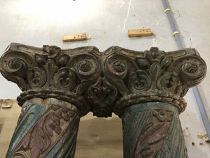 WOODEN PILLAR SET AH73