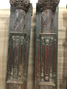 WOODEN PILLAR SET AH73