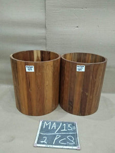 WOODEN DUSTBIN