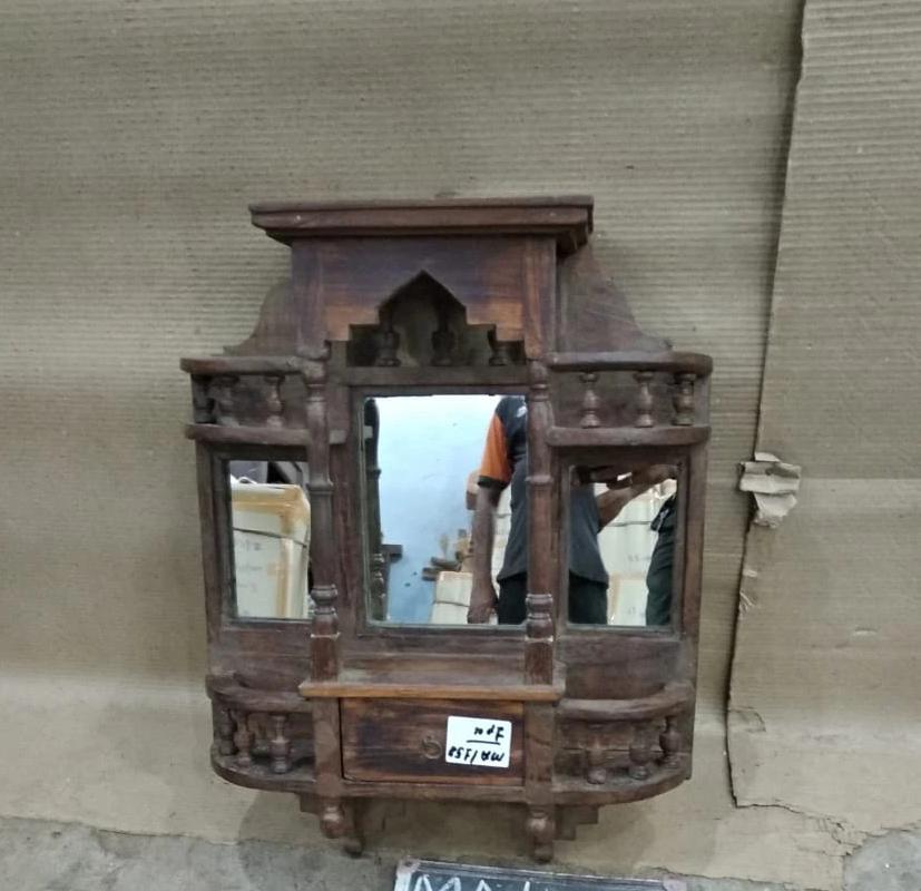 WOODEN MIRROR SMALL