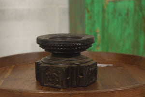 WOODEN CANDLE STAND