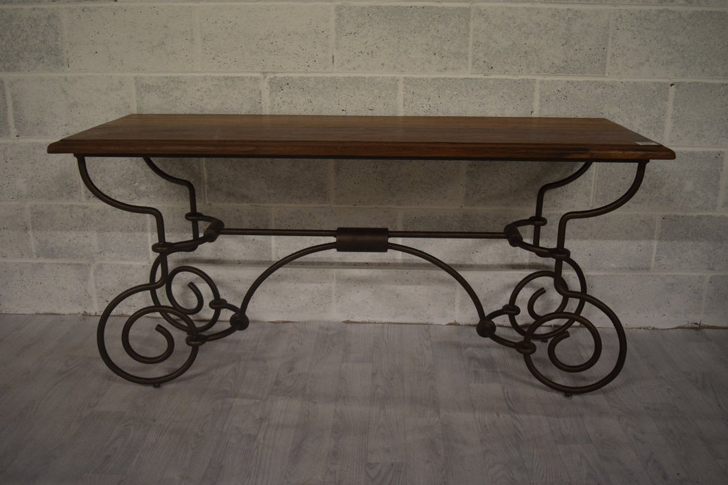 WOODEN IRON CONSOLE