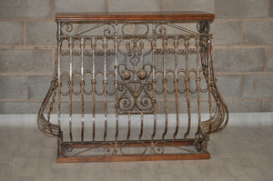 WOODEN IRON CONSOLE