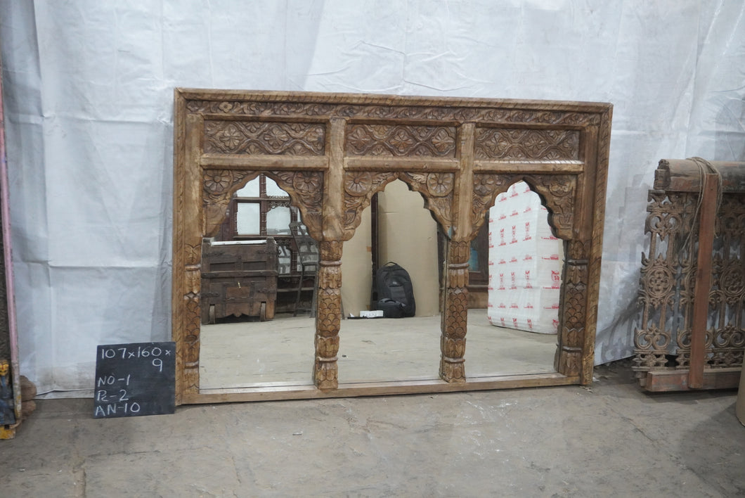 Wooden 3 arch mirror frame