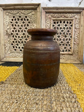 Load image into Gallery viewer, Antique hand crafted wooden water pots
