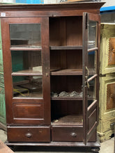 Load image into Gallery viewer, WOODEN GLASS ALMIRAH
